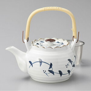 土瓶 染付唐草U付6号土瓶(有田焼) | ポット 急須 土瓶 お茶 大きい 一服 まったり 人気 おすすめ 食器 業務用 飲食店 カフェ うつわ 器 おしゃれ かわいい ギフト プレゼント 引き出物 誕生