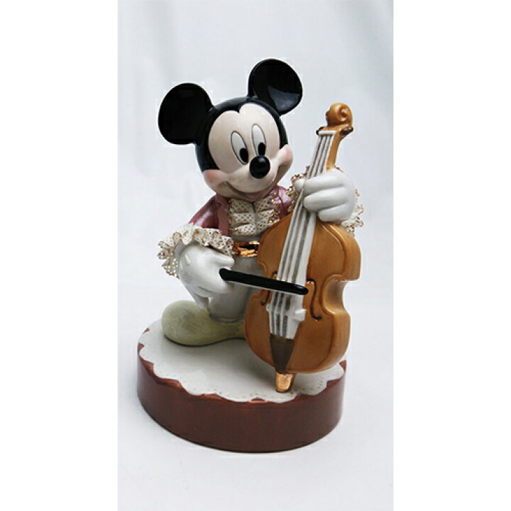 楽天市場 ディズニー レースドール ミッキーマウス オルゴール コントラバス カラー H17cm Disney 置物 インテリア せともの本舗