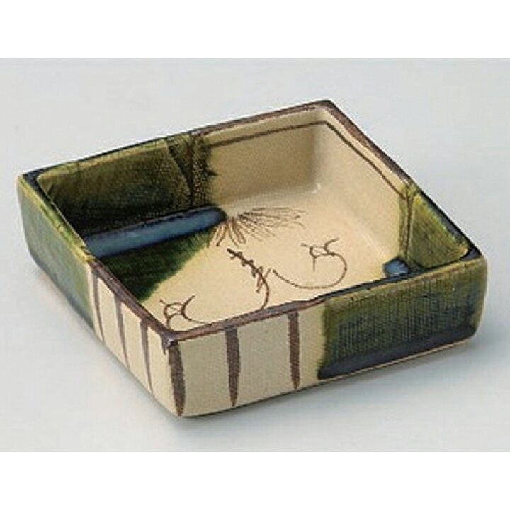 楽天市場】赤津焼織部つる花浅鉢 [ 11 x 11 x 3.5cm 250g ] | 小鉢 小 
