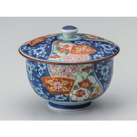 染錦扇花 蓋付汲出 [ 10 x 8.2cm (180cc) 240g ] | 湯呑 湯のみ せん茶 千茶 一服 人気 おすすめ 食器 業務用 飲食店 カフェ うつわ 器 おしゃれ かわいい ギフト プレゼント 引き出物 誕生日 贈り物 贈答品