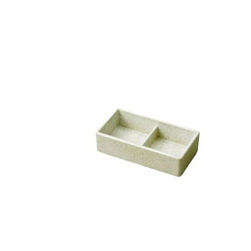 （小）二点珍味入れ　白樺 [13×6.8×3.6cm] | 業務用 おしゃれ かわいい 定食 盛器 重箱 珍味