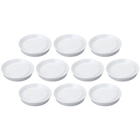 10個セット 減塩皿 10cm減塩皿 白 [10.2×2cm] | 和食器 豆皿 しょう油皿 油切り皿 ホワイト