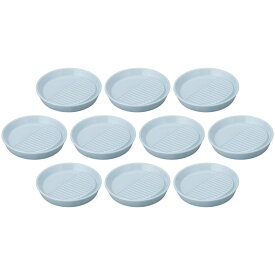 10個セット 減塩皿 12cm減塩皿 青白磁 [12×2.1cm] | 和食器 揚げ物皿 油切り皿 水色 醤油皿