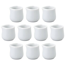 10個セット テーブル小物 クリーマーS 白 [3.4×3.3cm・13cc] | ミルクピッチャー ミルクポット ホワイト 13cc かわいい