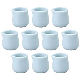 10個セット テーブル小物 クリーマーS 青白磁 [3.4×3.3cm・13cc] | ミルクポット ミルクピッチャー 水色 13cc おしゃれ