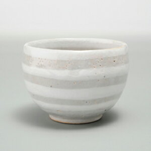 白ライン ゆったり碗(おしゃれ湯飲み/湯のみ)