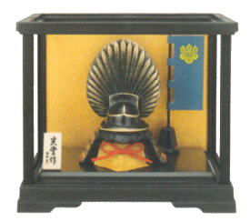 錦彩豊臣秀吉兜（陶器/五月人形）