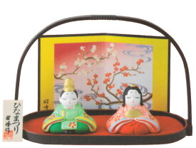 煌彩 桜 座雛 盆のり 出産祝 陶器 桃の節句 雛祭 内祝 誕生日 お雛様 お雛さま おひな様 雛人形 ひな人形