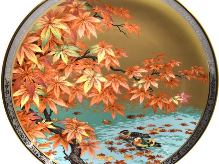楽天市場】ノリタケ スタジオコレクション飾皿【紅葉におしどり】 : せ 