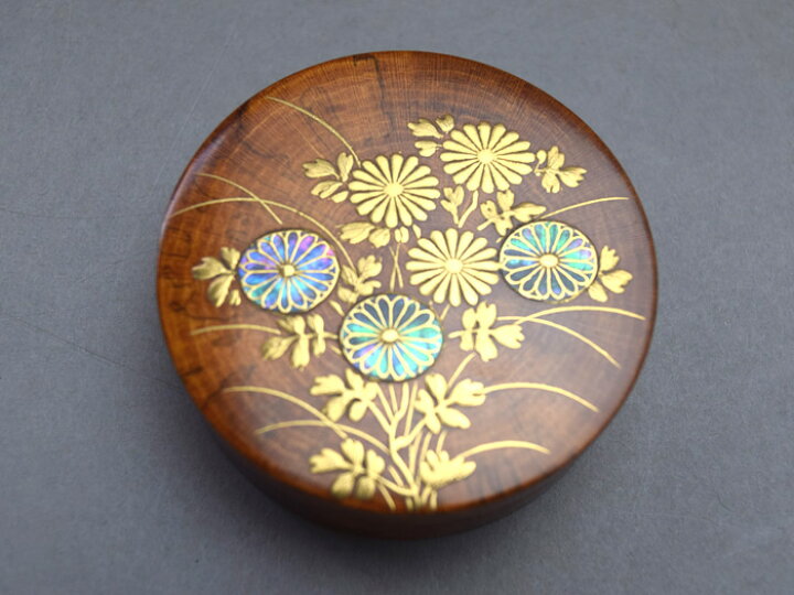 楽天市場】孝也 菊蒔絵蔦香合 木箱入【漆器/茶道具】 : せともの屋みさ伝 