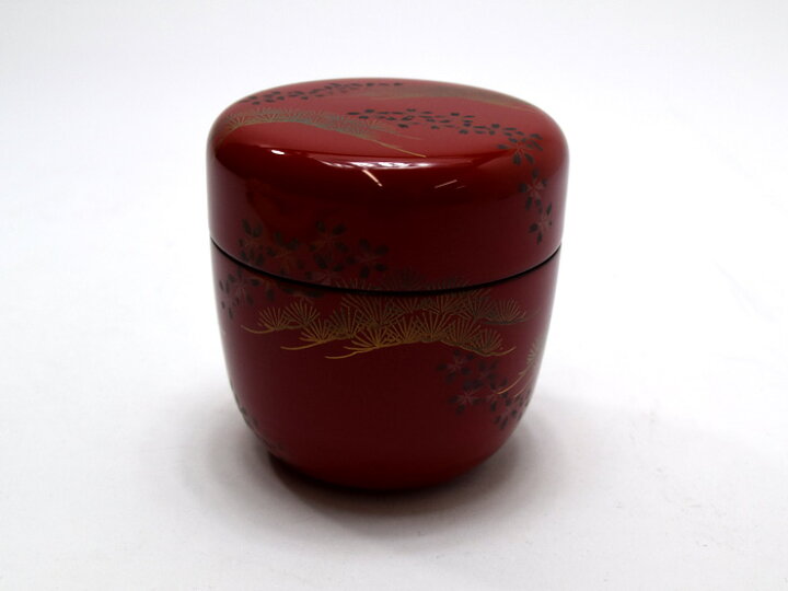 楽天市場】塚田一峰 中棗 松に梅蒔絵 【山中漆器/茶道具/棗】 : せと 