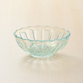 廣田硝子　雪の花小鉢　ブルー【デザートカップ/ガラス】
