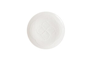 小田陶器 結(musubi)19cm中皿 白【縁結び 水引 組みひも プレート お祝い 日本製】