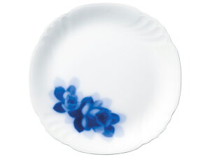 大倉陶園ブルーローズジャネット23cmプレート【ランチ皿 白磁 贈り物 プレゼント】