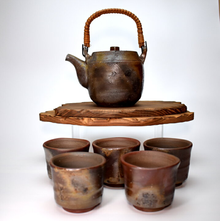 楽天市場】陶正園 備前焼 茶器揃【備前焼 茶器 茶器セット】 : せと 