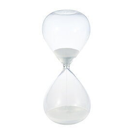 廣田硝子ガラス製スナ式時計60分（白）