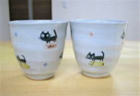 【ギフト/贈答品】【夢工房】　とと猫湯呑　青ドット/赤ドット＊青か赤のいずれかをお選び下さい。