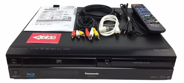 楽天市場】【中古】パナソニック 320GB 1チューナー ブルーレイレコーダー VHSビデオ一体型 ブラック DIGA DMR-BR670V-K :  せとうち特機ネットショップ