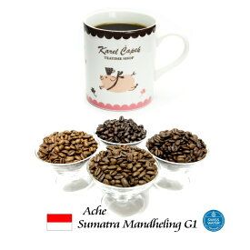 99.9％カフェインフリー　オーダーメイド　デカフェ　アチェ スマトラマンデリンG1 　500g（250g×2） カフェインレスコーヒー ディカフェ