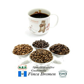無農薬99.9％カフェインフリー・オーダーメイド　デカフェ　グァテマラ　ブレーメン農園　1kg（250g×4） カフェインレスコーヒー ディカフェ　オーガニック生豆100％使用　液体二酸化炭素抽出法