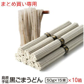 ギフト 内祝い 送料無料 島原手延べ 黒ごまうどん15束10個入り 法人 法要 法事 島原素麺 送料無料 食品 ご当地グルメ お取り寄せグルメ 出産祝い 還暦祝い お歳暮