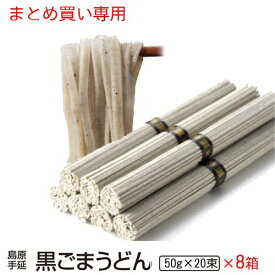 ギフト 内祝い 送料無料 島原手延べ 黒ごまうどん 20束8個入り 法人 法要 法事 島原素麺 長崎 食品 ご当地グルメ お取り寄せグルメ お歳暮