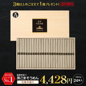 ギフト 内祝い 送料無料 島原手延べそうめん 黒ごまそうめん (24束木箱入り) 2023世界グルメガイド東京版、二星店の特選逸品提供！ 珍しいもの 御供 お中元