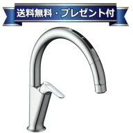 プレゼント付き[JF-NAA466SY(JW)]INAX/LIXIL キッチン用タッチレス水栓　ナビッシュ　 浄水器ビルトイン…
