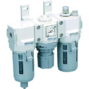 CKD FRL���j�b�g C4000-15-W F.R.L�R���r�l�[�V���� �W�����F�V���[�Y Rc1/2 ���u���P�[�^�E�蓮�R�b�N�Ȃ�