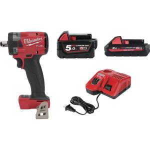 milwaukee �y���Ԍ���L�����y�[���z��3.0Ah�o�b�e���[1�T�[�r�X�� M18FIW2120X0JPSET M18 FUEL 1/2�C���` 340Nm �C���p�N�g�����`+�[�d��+5Ah+3Ah�o�b�e���[�Z�b�g