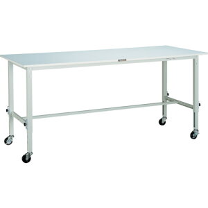 TRUSCO �y�׏d��Ƒ䍂�����ߎ�(80kg)AEM�^ SAEM-0960C75W 900X600H719�`1019 ��75�L���X�^�[�t �z���C�g�F