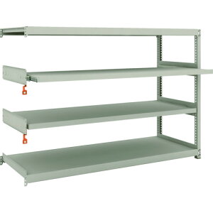 TRUSCO スチールラック M2-4662M2B M2型軽中量棚 1760X600XH1200 4段うちスライド2段 連結