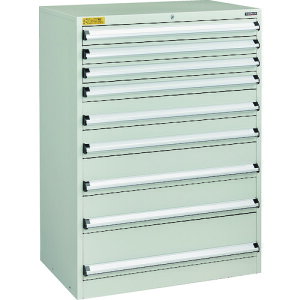 TRUSCO VE9S�^���ʃL���r�l�b�g VE9S-1201-W 880X550XH1200 ���o��9�i �z���C�g�F