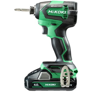 HiKOKI 18V�R�[�h���X�C���p�N�g�h���C�o WH18DE-2LC �u���V���X�^�C�v 4.0Ah