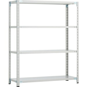 TRUSCO CB型セミボルトレス軽中量棚 CB-5644-WG 1800X450XH1500 4段 WG色