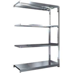 TRUSCO ステンレス棚 SM3-7564B SM3型 1500X571XH2100 4段 連結