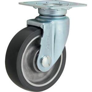 イノアック 牽引台車及び汚れ対策用キャスター TCFUS-200AWJ アルミ芯金タイプ サイレント 旋回金具付 ウレタン