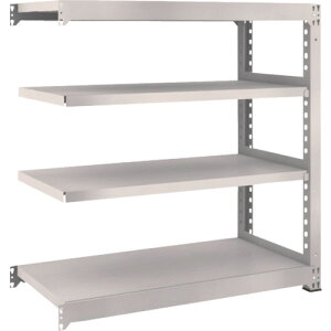TRUSCO スチールラック M5-4464B M5型中量棚 1200×571×H1200 4段 連結 ネオグレー