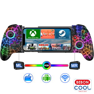 �y���Ԍ���4080��10���N�[�|���z�X�}�z �Q�[�� �R���g���[���[ iOS/Android���p ���o�C���Q�[�~���O�R���g���[���[ �R���g���[���[ �Q�[���R���g���[���[ Bluetooth �����ڑ� �A�� PS Remote Play/xCloud/