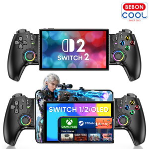 �y���@��Ή��zBEBONCOOL �X�}�z �R���g���[���[ Switch2/Switch/iOS/Android���@��Ή� �Q�[�� �R���g���[���[ ���o�C���Q�[�~���O�R���g���[���[ �����ڑ� �A�� RGB Switch2/Switch/Xbox Cloud/GeForce Now/Stadia/A