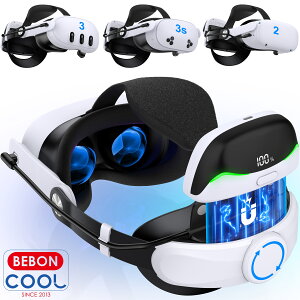 �y10�{�|�C���g�zQuest 3S/3/2�ɑΉ� �w�b�h�X�g���b�v �o�[�`���� �\�t�g�N�b�V�������� �X�g���b�v�����p Quest 3S/3/2�p�A�N�Z�T���[ �������ꂽ�T�|�[�g ���͌y�� ���y�� ���K�Ȓ��p�� BEBONCOOL 