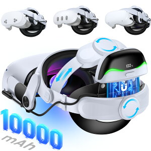 �y���[!!10�{�|�C���g�z�z���zMeta Quest3�w�b�h�X�g���b�v Quest 3S/Quest 3/Quest 2�Ή� �w�b�h�X�g���b�v �A�N�Z�T���[ �_�u���m�u���߉\ BEBONCOOL �l�ԍH�w�Ɋ�Â� �y�� �������ꂽ�T�|�[�g 10000mA