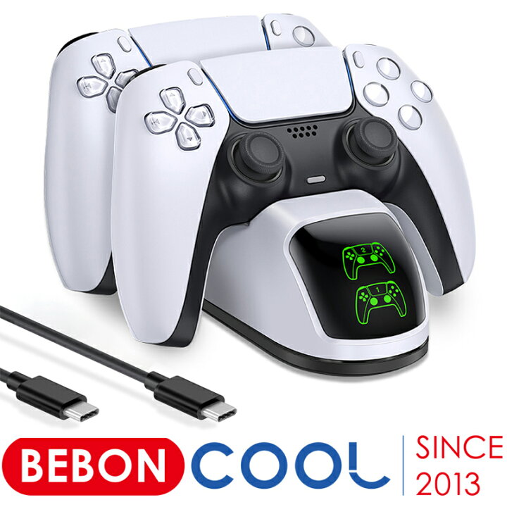 楽天市場】【100クーポン】BEBONCOOL PS5 コントローラー 充電スタンド 