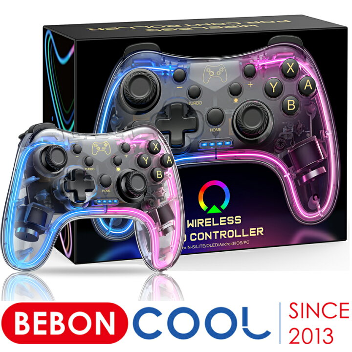 楽天市場】BEBONCOOL スイッチ コントローラー ワイヤレス プロ 