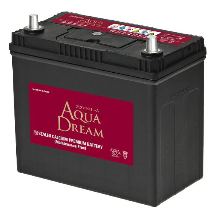 AQUA DREAM アクアドリームAD-MF N-75 国産車用バッテリー アイドリングストップ車用主な互換品番:N-55/N-65/N -70/N-75 アクアドリーム プラス N-44B19R RP R