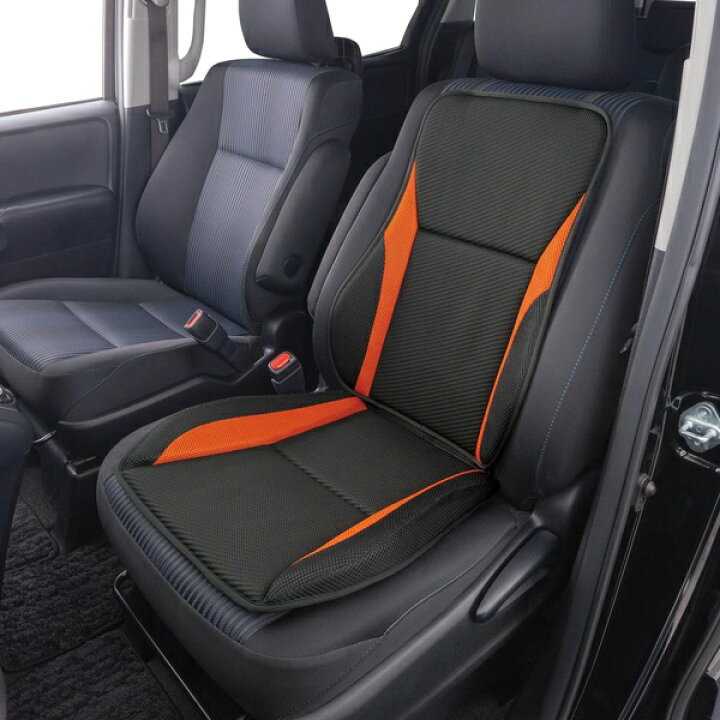 Bonform 5742 07or 45x98cm オレンジ シートクッション ストッパー付き スポーツホールド 丸洗いok 普通車 背もたれ付ダブル 軽 宅配便送料無料 シートクッション