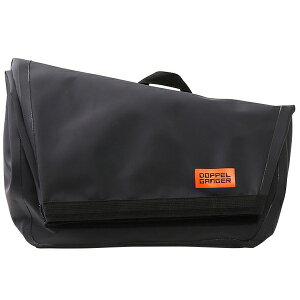 ドッペルギャンガー DOPPELGANGERDBT509-BKバイク用ターポリンシングルサイドメッセンジャーバッグ(バイク用サイドバッグ)防水ターポリン仕様・簡単着脱フック ブラック
