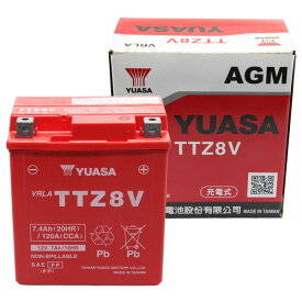 台湾YUASA 台湾ユアサTTZ8Vバイク用バッテリー 電解液注入済み主な互換：GTZ8V/YTZ8V/FTZ8V YTX7L-BS/FTX7L-BS/DTX7L-BS/RBTX7L-N/ADTZ8V/ADTX7L-BS