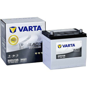 VARTA �o���^80D23R-VARTA�u���b�N�_�C�i�~�b�N�[�d����ԑΉ��J�[�o�b�e���[��Ȍ݊��F55D23R/60D23R/65D23R/70D23R/75D23R/80D23R