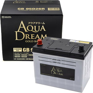AQUA DREAM ANAh[GB 95D26RYԁ@[dԑΉobe[@GOLD@BATTERY@(Ȍ݊/80D26R/90D26R/95D26R)@eiXt[^Cv